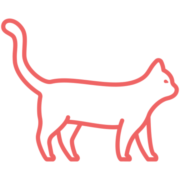 Happy pet parent with cat